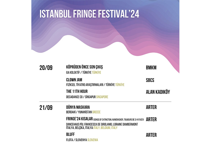 Istanbul Fringe Festival 2024 Programı Açıklandı