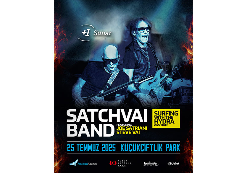 SatchVai Band 25 Temmuz’da KüçükÇiftlik Park’ta