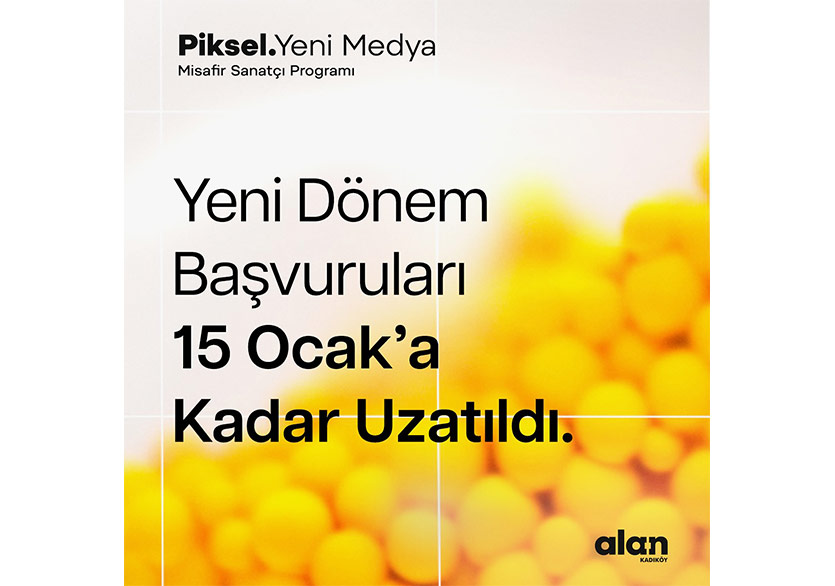 Piksel.Yeni Medya Misafir Sanatçı Programı İçin Açık Çağrı