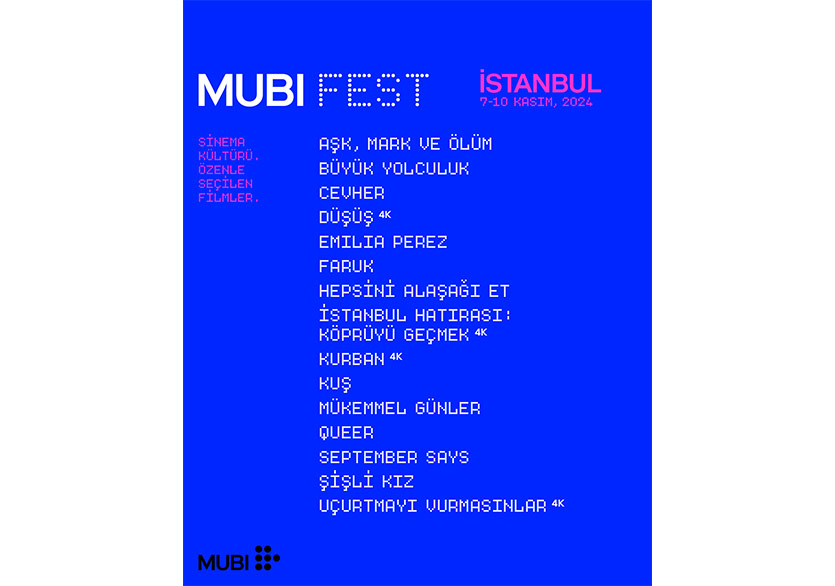 MUBI FEST İstanbul 7 Kasım’da Başlıyor