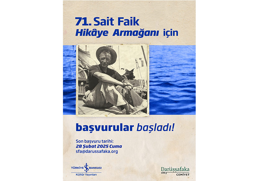 71. Sait Faik Hikâye Armağanı Başvuruları Başladı