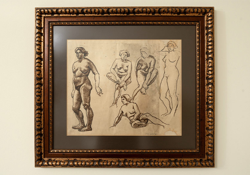 Sabri Berkel (1907-1993) 1935 Karton üzerine çini mürekkebi, desen 34x49 cm Terakki Vakfı Sanat Koleksiyonu